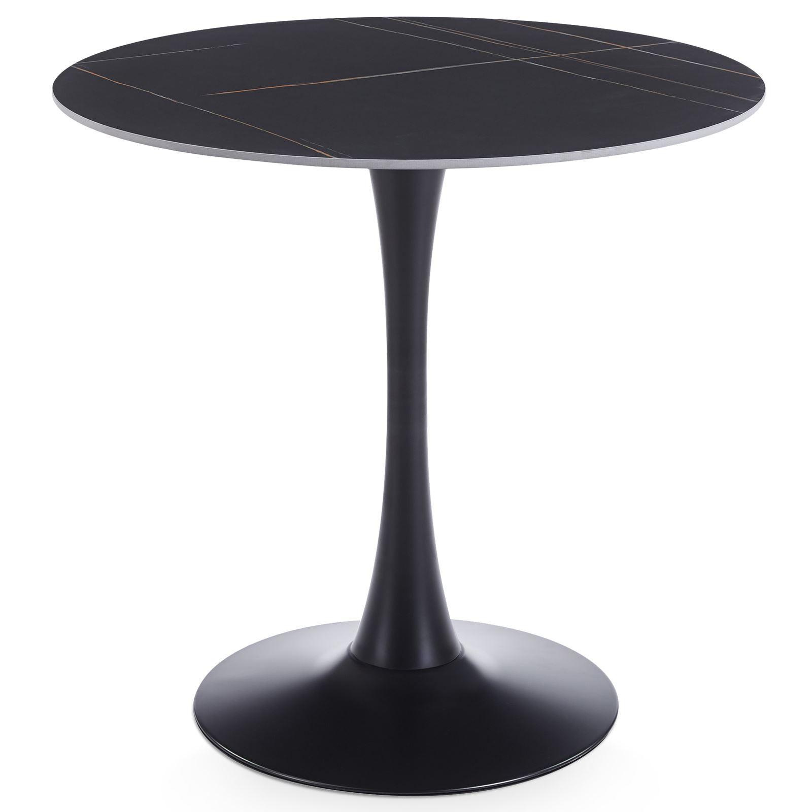 ESSTISCH LOIRE schwarz - Schwarz, Metall (80/80/73cm) - IDIMEX
