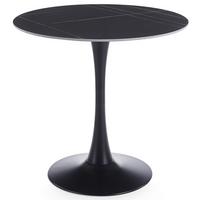 ESSTISCH LOIRE schwarz - Schwarz, Metall (80/80/73cm) - IDIMEX