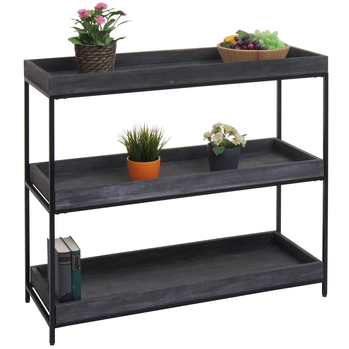 REGAL Grau - Grau, Holz (100/90/35cm) - MCW
