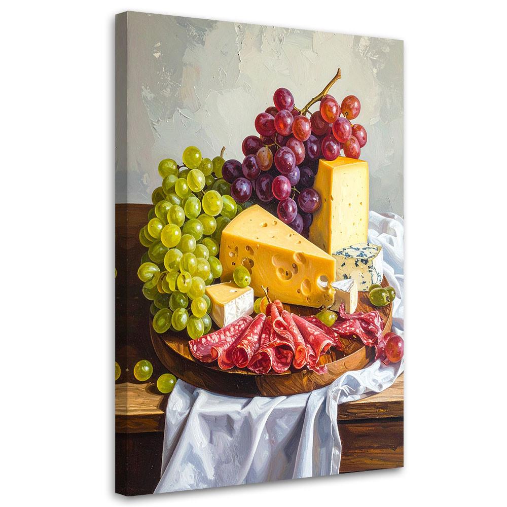 LEINWANDBILD Essen & Trinken 40x60cm - Multicolor, Textil (40/60cm) - Feeby