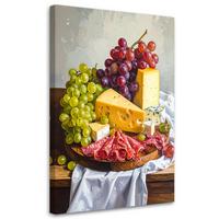 LEINWANDBILD Essen & Trinken 40x60cm - Multicolor, Textil (40/60cm) - Feeby