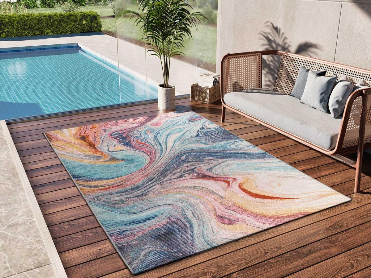 OUTDOORTEPPICH mehrfarbig Samara 120/170 cm - Multicolor, Textil (120/170cm) - Atticgo