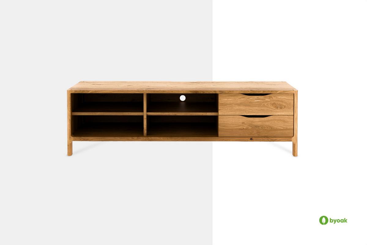 TV-SCHRANK PAUL Wildeiche - Wildeiche, Holz (160/48/50cm) - byoak