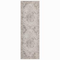 LÄUFER waschbar, mit floralen Ornamenten, VERNANTE in Beige-Grau, 80 x 150 cm - Beige, Textil (80/150cm) - KADIMA DESIGN