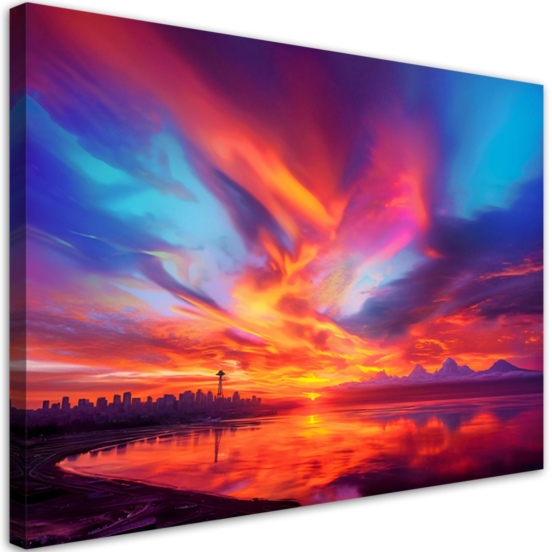 KUNSTDRUCK Lila 120/80 cm - Lila, Textil (120/80cm) - KUNSTLOFT