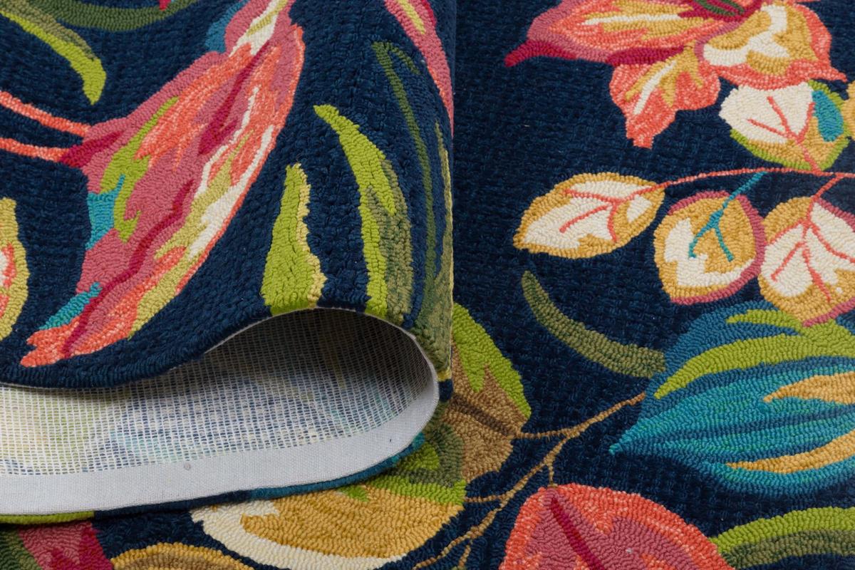 OUTDOORTEPPICH Rosetta 100x200 cm - Anthrazit, Textil (100/200cm) - Gino Falcone
