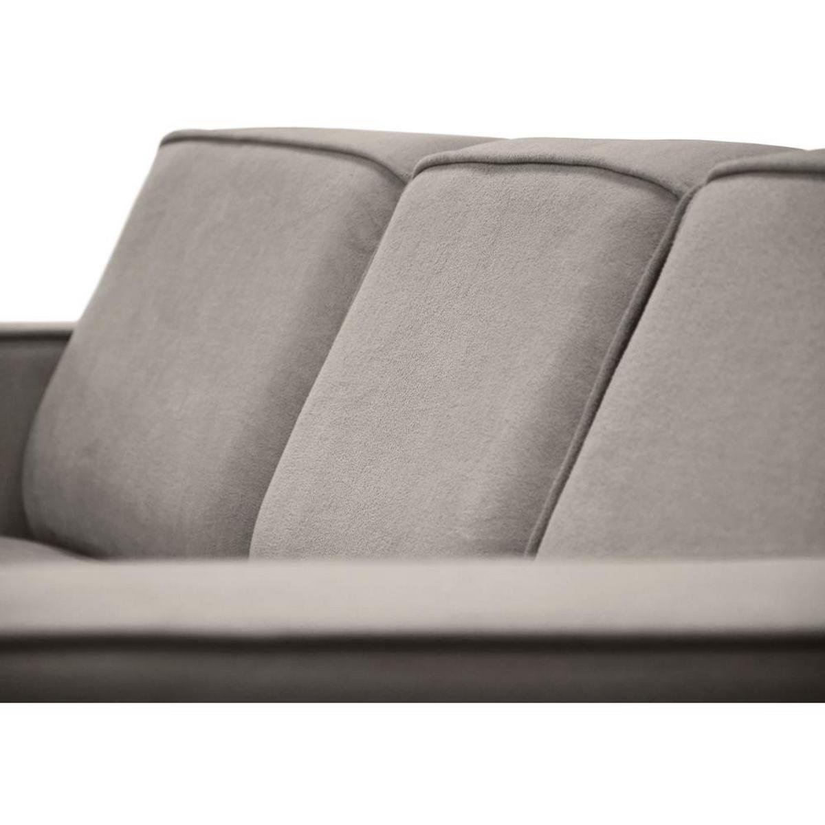 ECKSOFA ohne Schlaffunktion Pedro L cappuccino rechts - Schwarz/Cappuccino, Kunststoff/Textil (267/170cm) - Beautysofa
