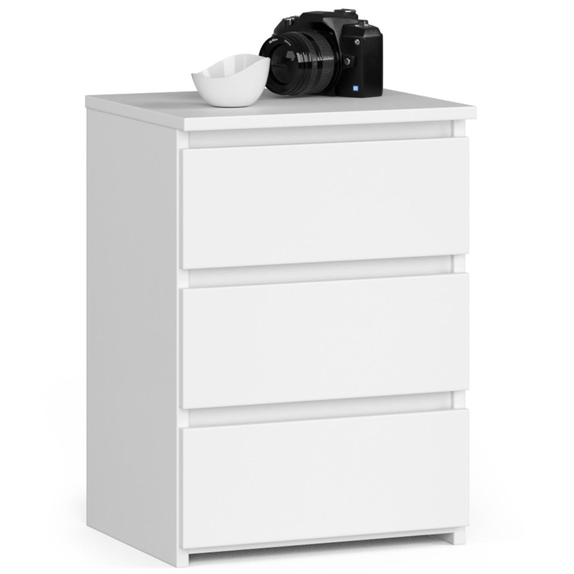 KOMMODE Weiß 57/40/35 - Weiß, Holzwerkstoff (40/57/35cm) - RAUMHIRSCH FURNITURE