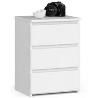 KOMMODE Weiß 57/40/35 - Weiß, Holzwerkstoff (40/57/35cm) - RAUMHIRSCH FURNITURE