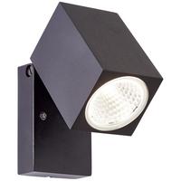 AUSSENWANDSTRAHLER Burk G90980A06 - Schwarz, Metall (6.5/10/9.5cm) - Brilliant