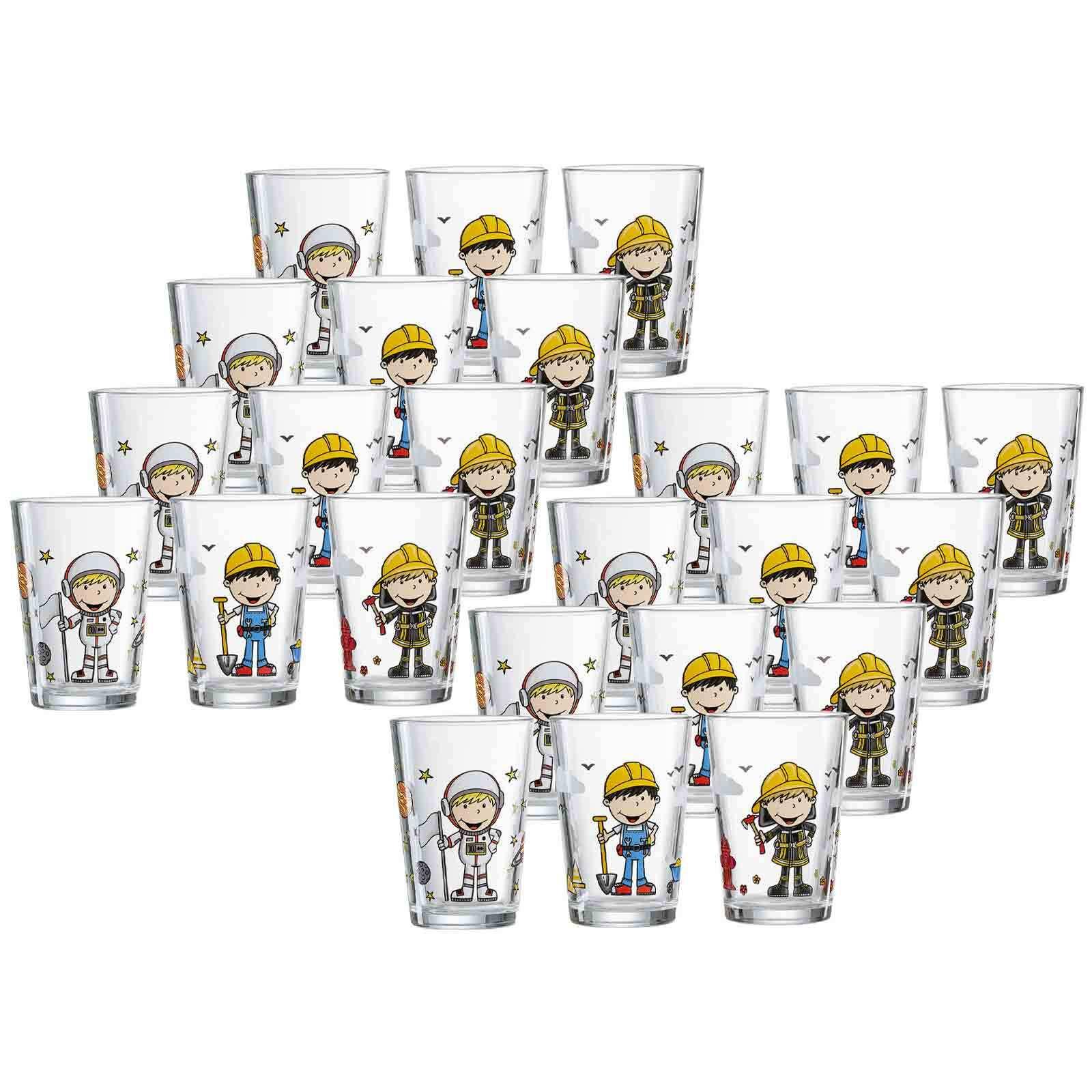 KINDERGLÄSER Berufe Jungen bunt 205 ml 24-tlg. - Multicolor, Glas (0.205L) - Ritzenhoff Breker