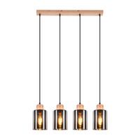 HÄNGELEUCHTE Quilf 60/12/146.5 cm - Hellbraun, Metall (60/12/146.5cm) - ZMH