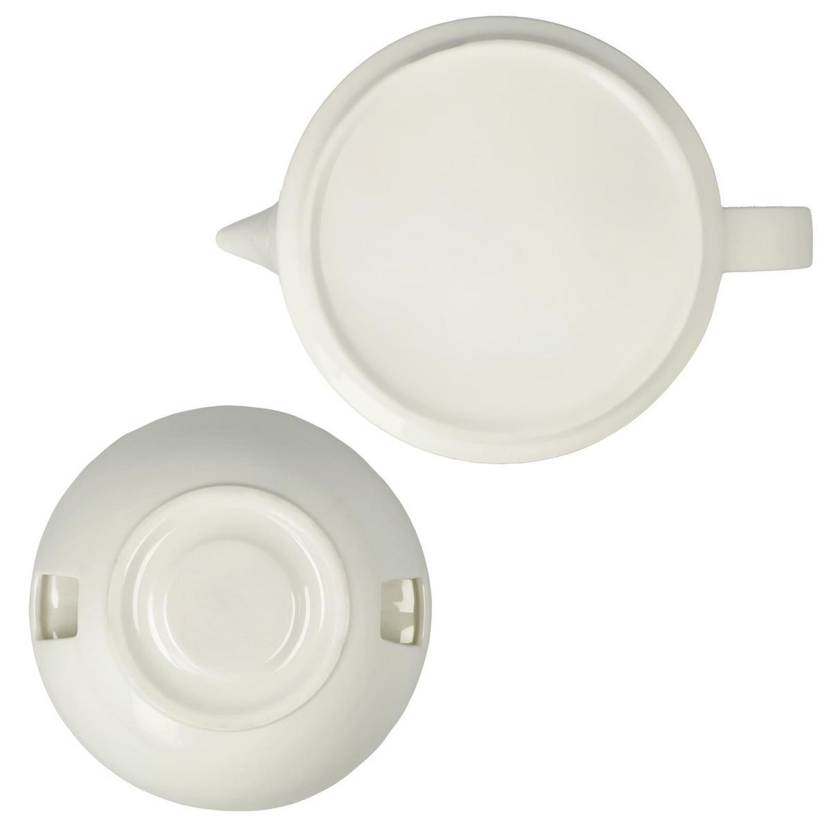 TEEKANNE MIT STÖVCHEN TableWare weiß 1,2 l - Weiß, Keramik (1.2L) - Goebel