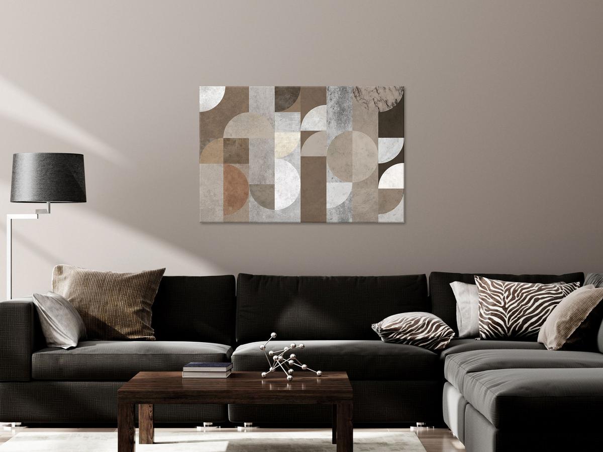 KUNSTDRUCK Braun 120/80 cm - Braun/Grau, Textil (120/80cm) - KUNSTLOFT