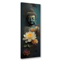 KUNSTDRUCK Blau 40/120 cm - Blau, Textil (40/120cm) - KUNSTLOFT