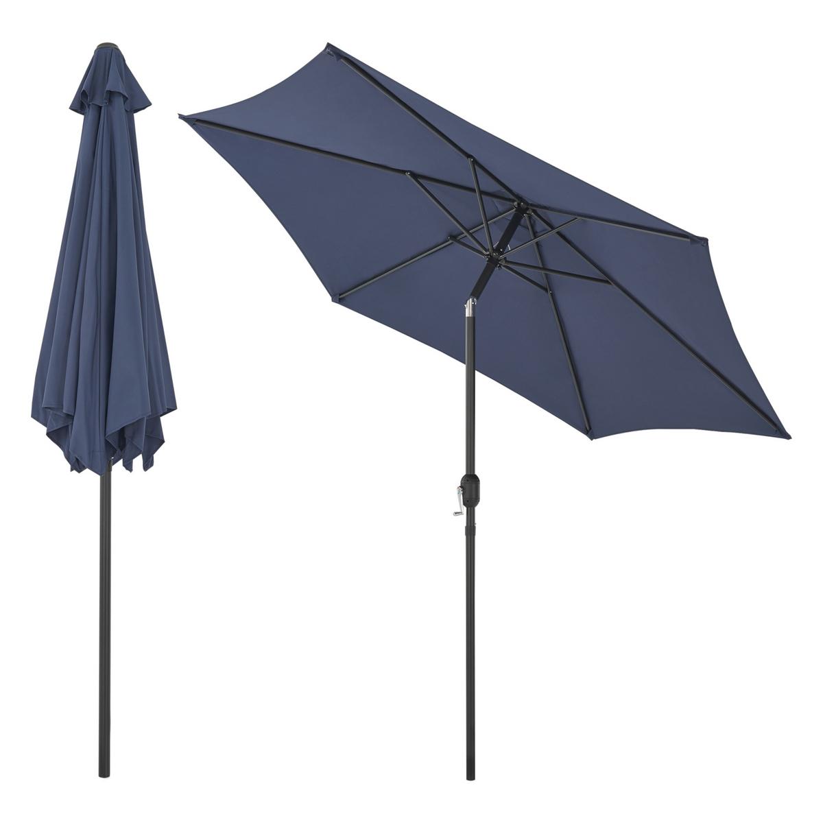 SONNENSCHIRM Altino - Dunkelblau, Textil/Metall (270/270cm) - casa.pro