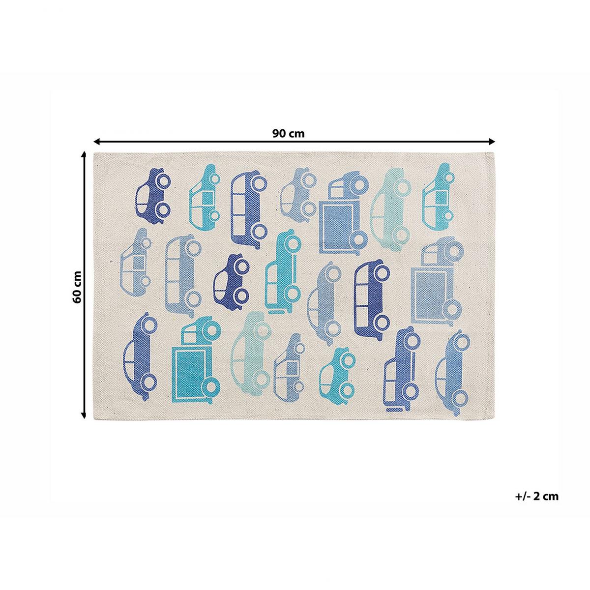 KINDERTEPPICH Maduraj 90/60 cm - Blau, Textil (60/90cm) - Beliani