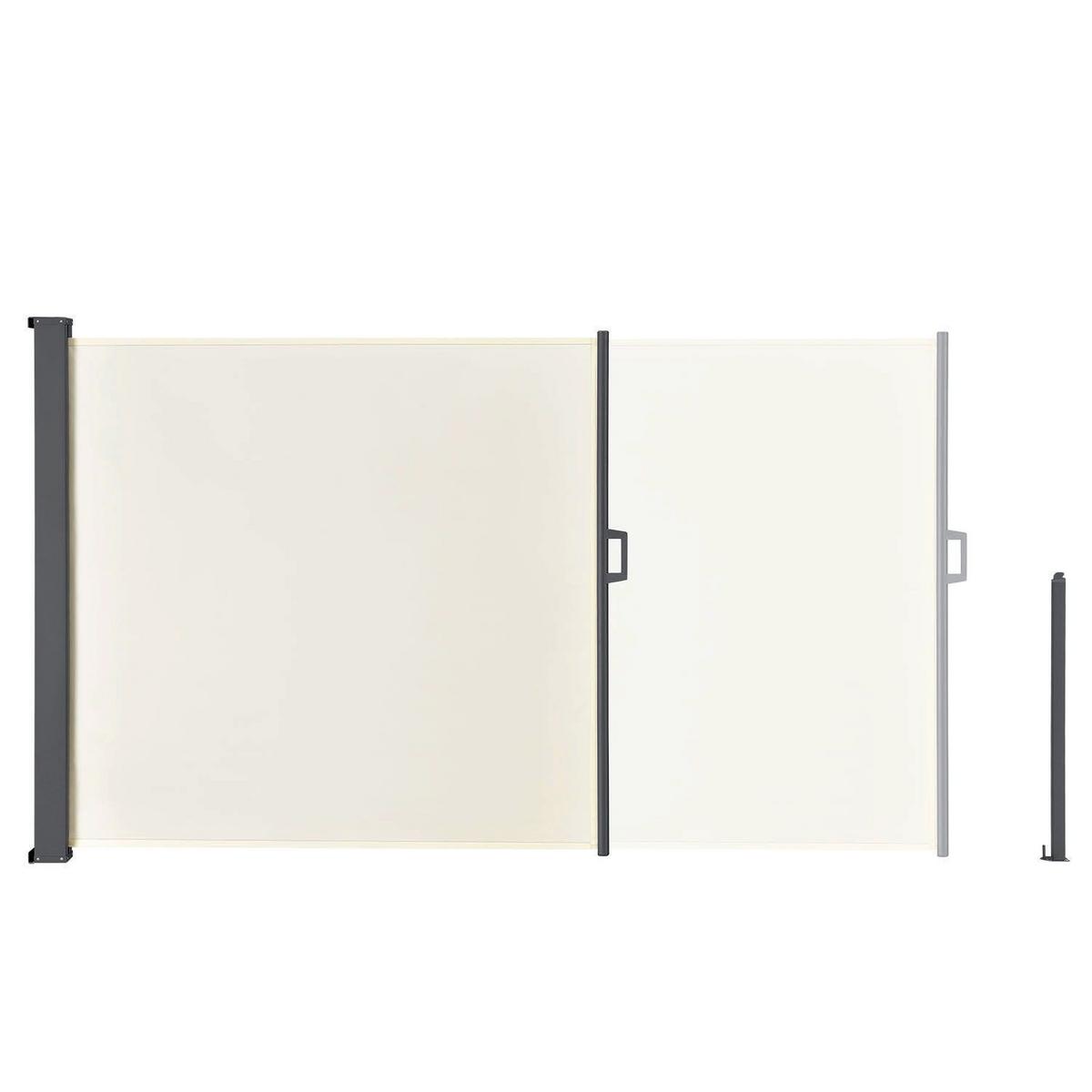 SEITENMARKISE Dubai beige 300x180 cm - Beige, Kunststoff (300/180/300cm) - Juskys