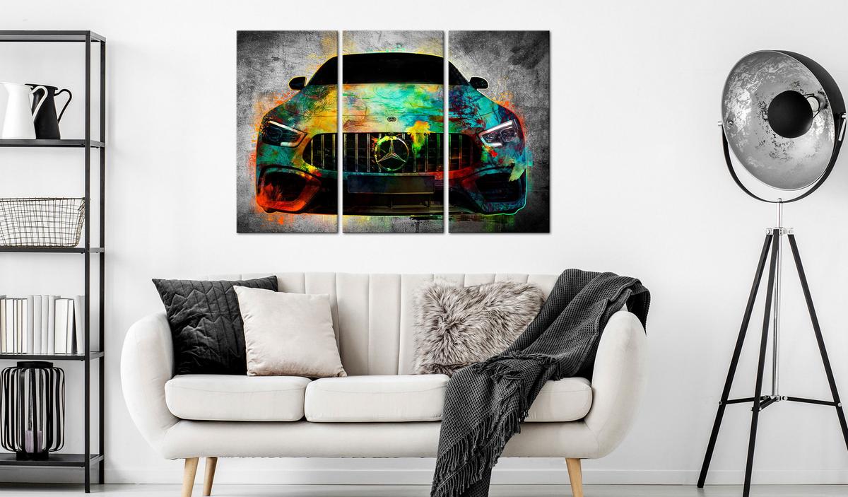 KUNSTDRUCK Bunt 120/80 cm - Multicolor, Textil (120/80cm) - KUNSTLOFT