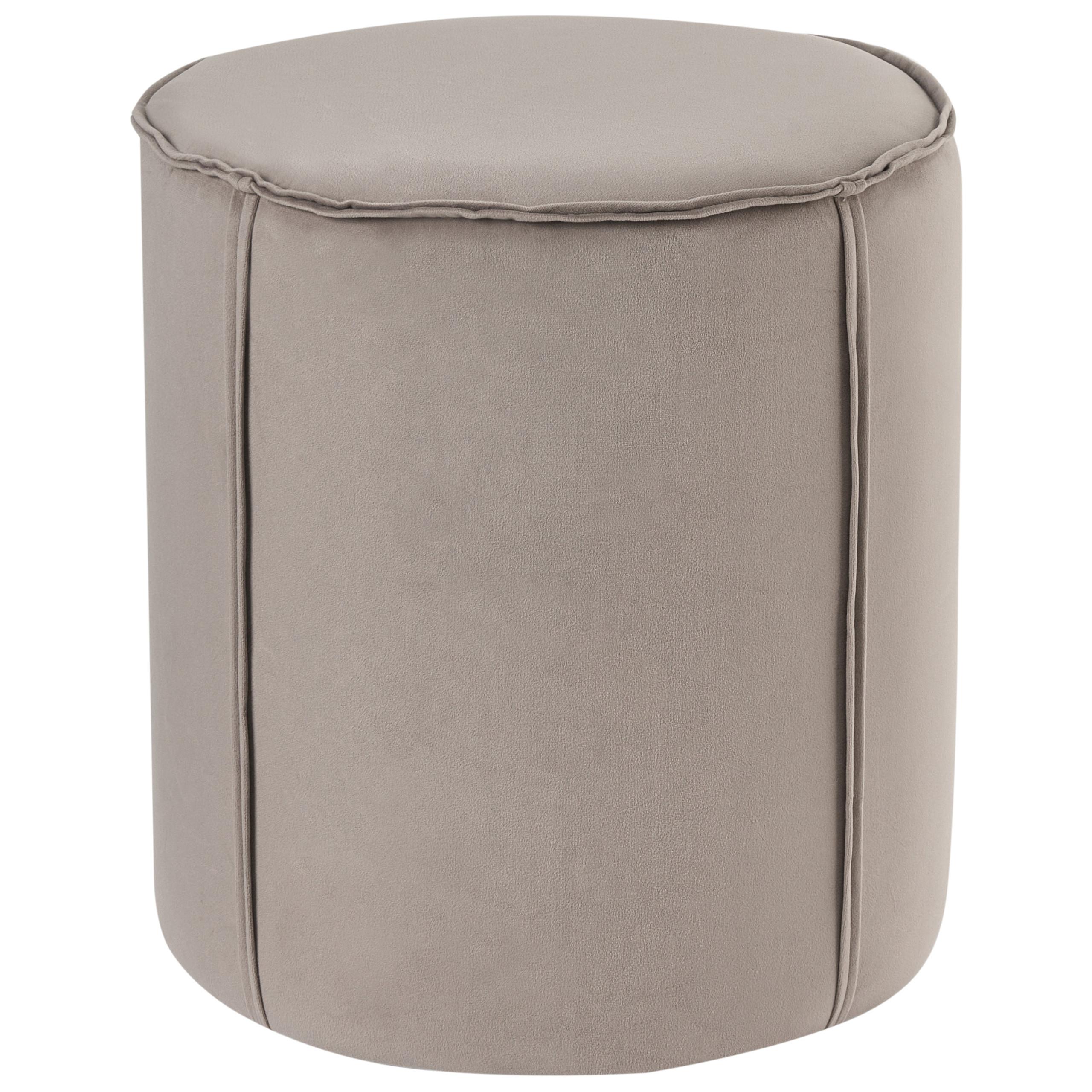 POUF Taupe Sedona - Taupe, Textil (40/43/40cm) - Beliani