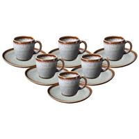 KAFFEETASSEN MIT UNTERTASSEN Lave Beige 190 ml 6er Set - Beige, Keramik (15.2/9.9/15.3cm) - like.Villeroy & Boch
