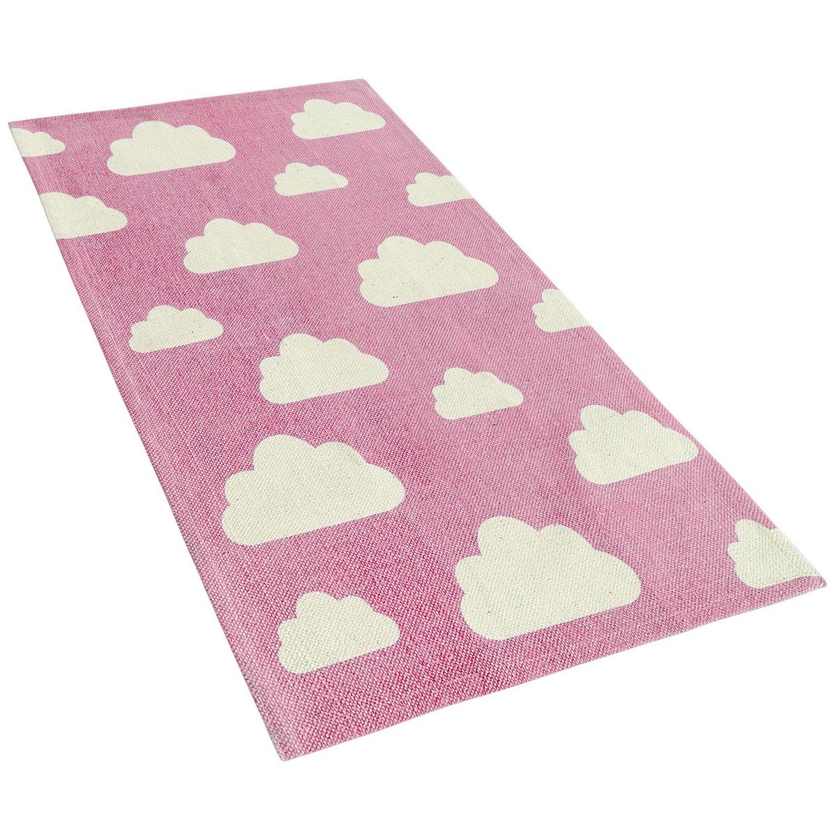KINDERTEPPICH Gwalijar 90/60 cm - Pink, Textil (60/90cm) - Beliani