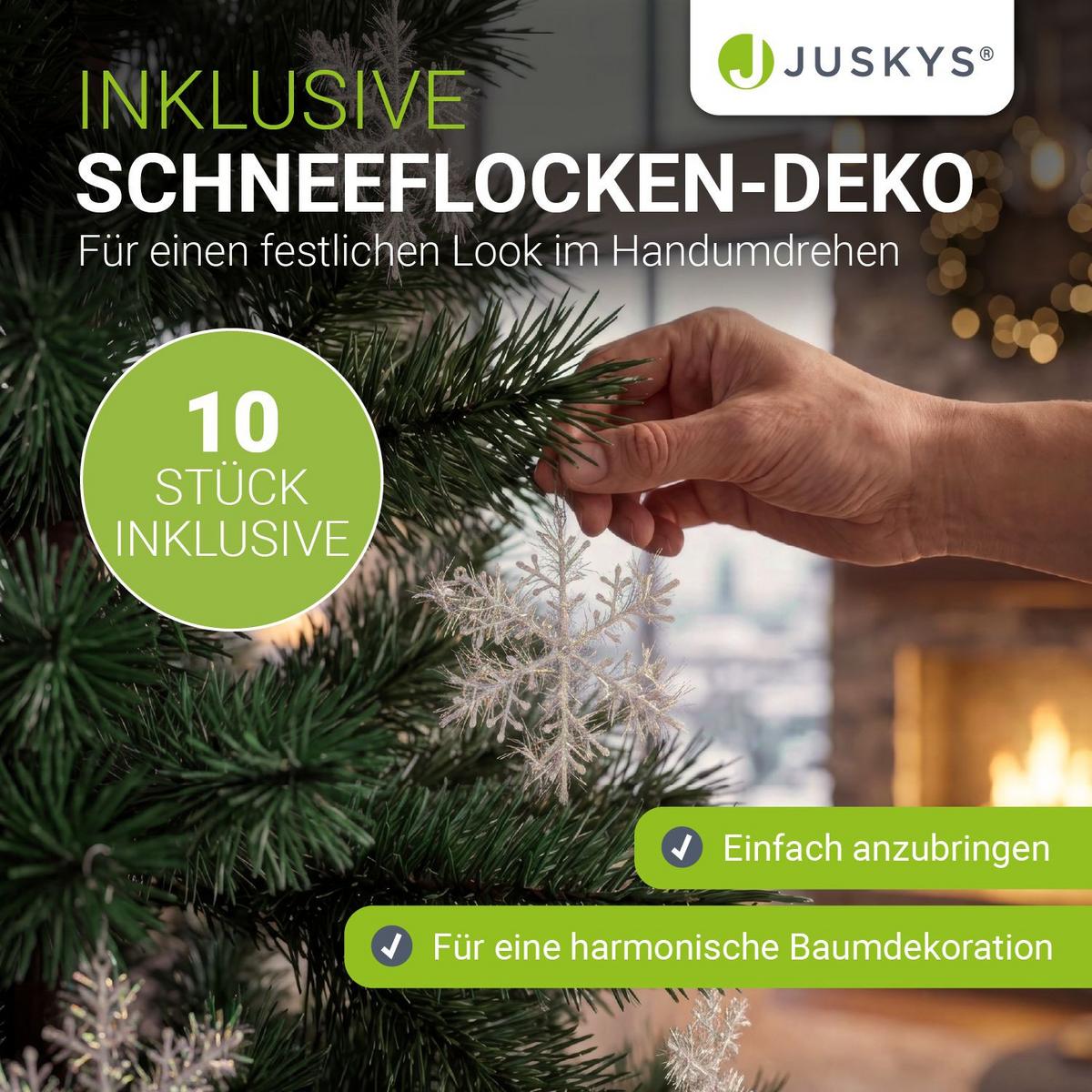 WEIHNACHTSBAUM Norvi grün 220cm - Grün, Kunststoff (220cm) - Juskys