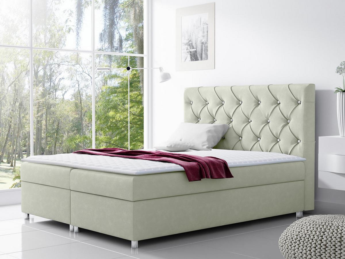 BOXBETT Roma - H3 - Creme, Holz (180/200cm) - MIRJAN24