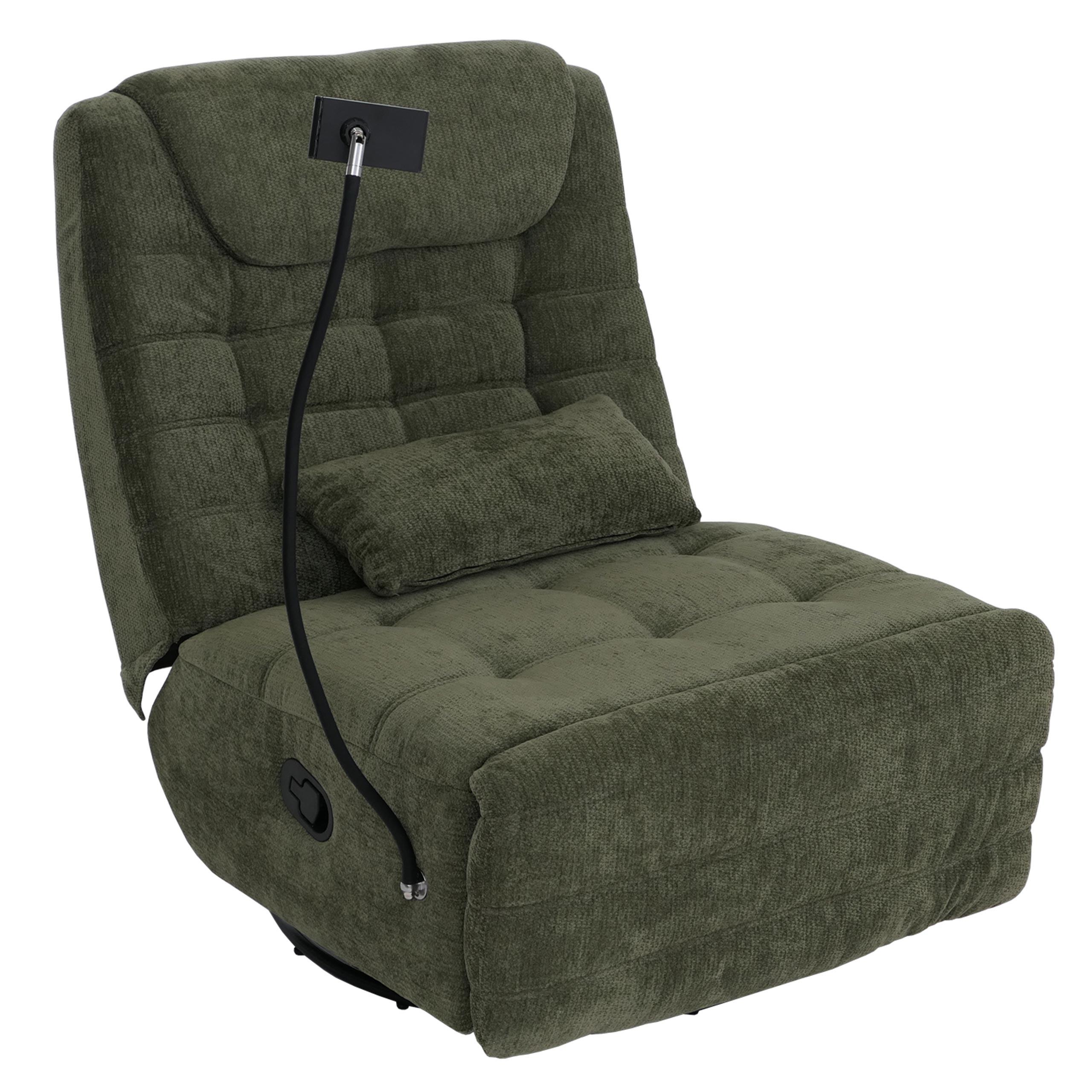 RELAXSESSEL Grün - Grün, Textil (82/96/163cm) - MCW