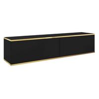 TV-HÄNGEBOARD Mucalma Schwarze 135 cm - Schwarz, Holzwerkstoff (135/30/32cm) - Selsey