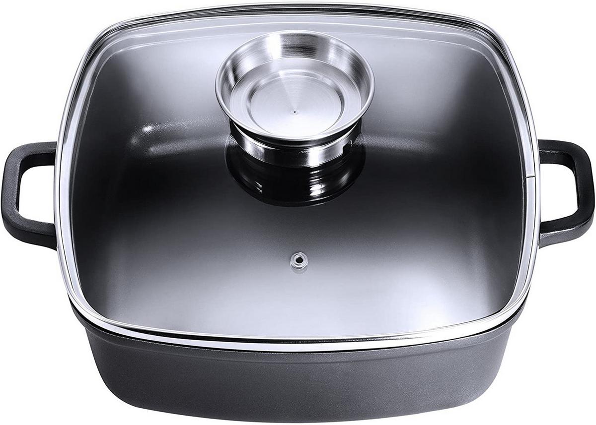 BRÄTER Santorin, Aluguss, Induktion, 3,8 Liter - Schwarz, Metall (28/28/7.4cm) - KOPF