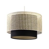 HÄNGELEUCHTE Schwarz 60/35 cm - Beige/Schwarz, Textil (60/1.2/35cm) - ONZENO