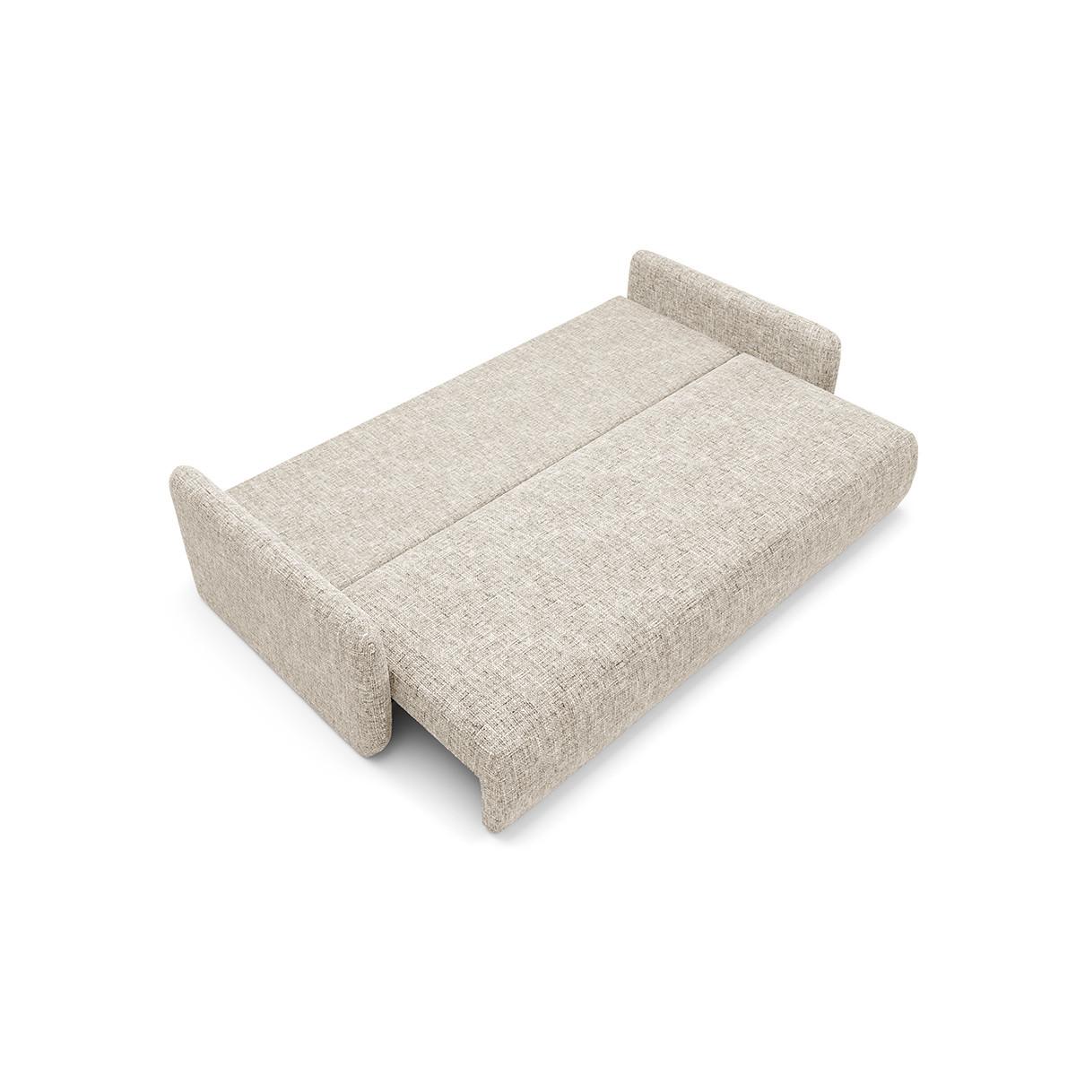 SOFA Lazare 3 Sitzplätze Hellgrau - Grau, Holz (217/86/102cm) - Petits-meubles