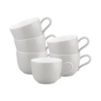 KAFFEETASSEN Liberty Pure Colors New Grey 260 ml 6er Set - Grau, Keramik (0.26L) - Seltmann Weiden