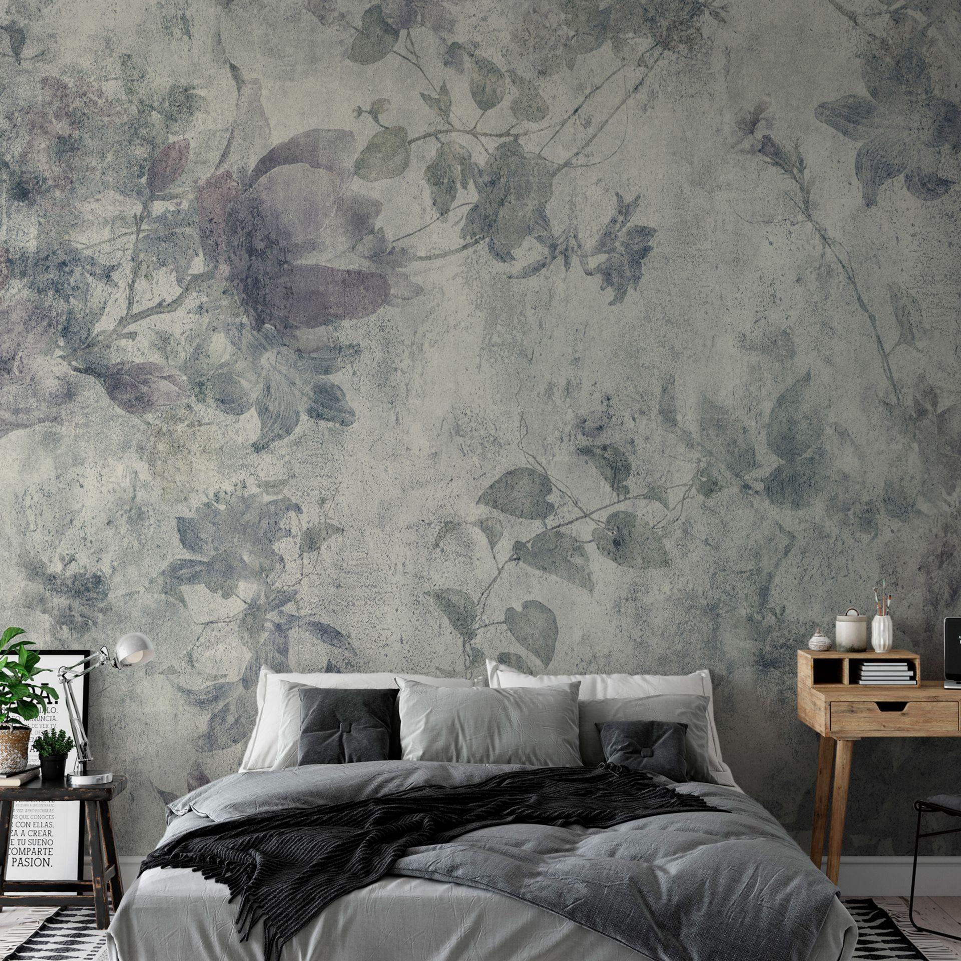 SELBSTKLEBENDE FOTOTAPETE 147/105 cm - Lila/Grau, Kunststoff/Textil (147/1cm) - KUNSTLOFT