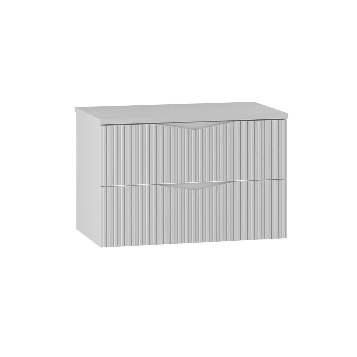 WASCHTISCHUNTERSCHRANK 80.6cm Tao Weiß - Weiß, Holzwerkstoff (80.6/52.2/46.5cm) - Petits-meubles