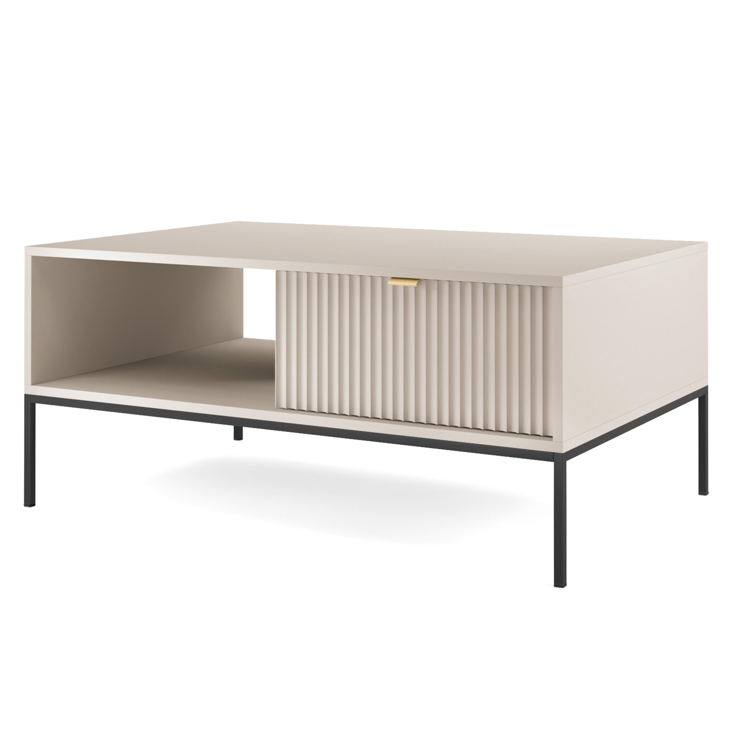 COUCHTISCH STELLARE 104 cm Kaschmir - Kaschmir, Holzwerkstoff (68/104/46cm) - MASSENO