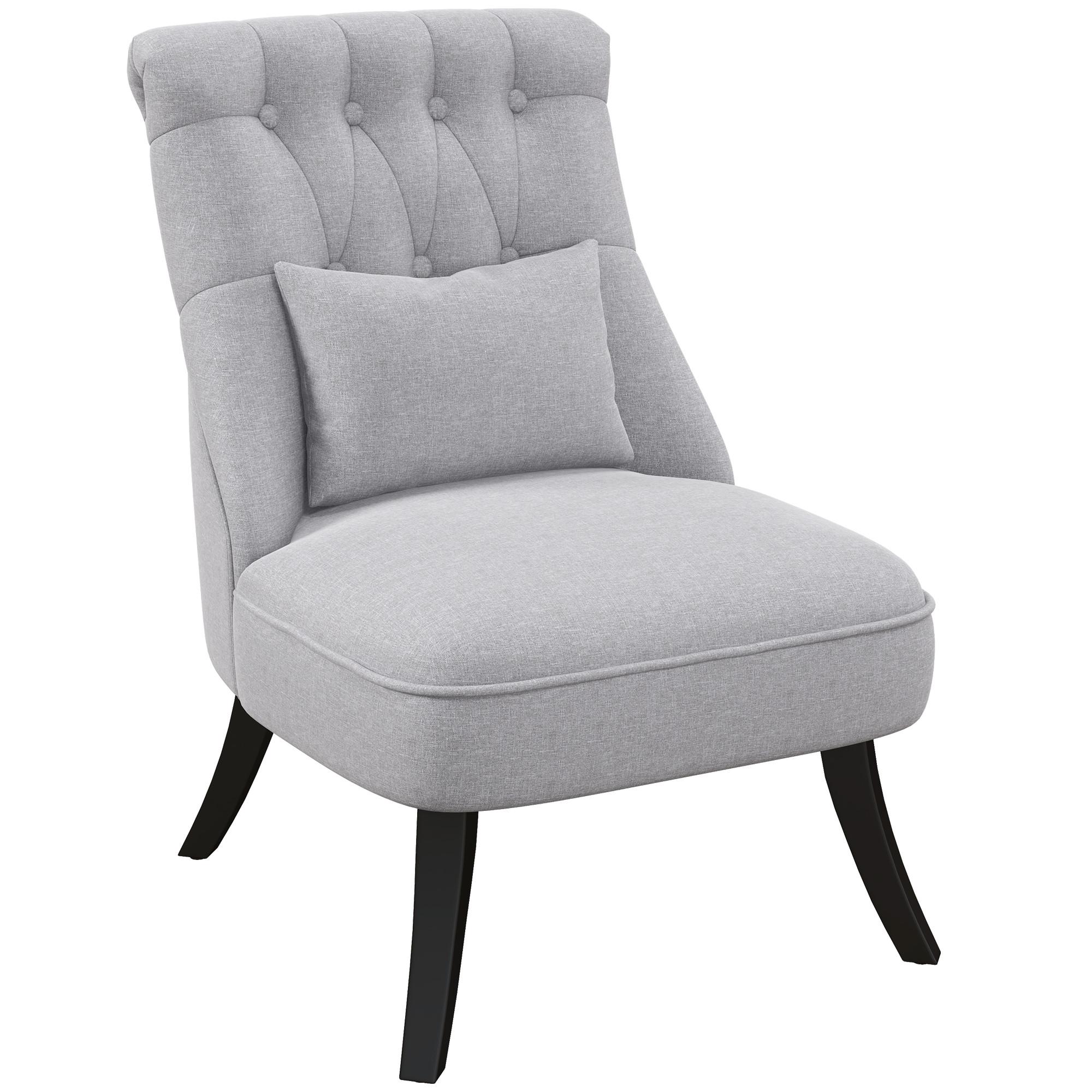 RELAXSESSEL, Sessel, Erhöhte Füße, Grau - Grau, Textil (69/77/52.5cm) - HOMCOM