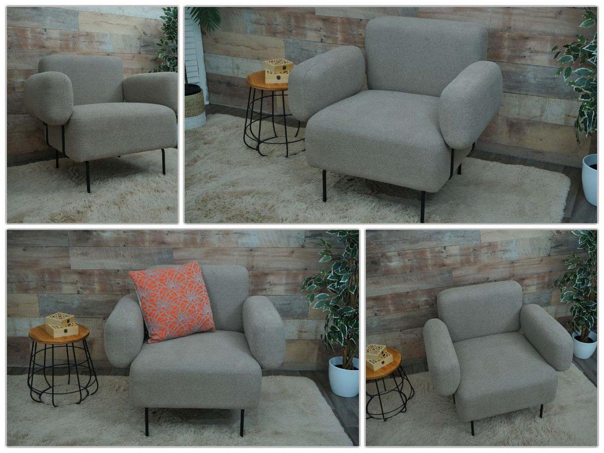 LOUNGE-SESSEL Grau - Grau, Textil (88/78/76cm) - MCW
