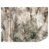 FOTOTAPETE für Wohnzimmer Kolumnen Tropen Pflanzen Palmen Natur 100x70 - Beige, Papier (100/70cm) - Muralo