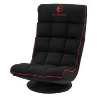 GAMING BODENSTUHL Schwarz-Rot Stoffbezug 360° drehbar & verstellbar - Rot/Schwarz, Textil (56/85/92cm) - ML-DESIGN