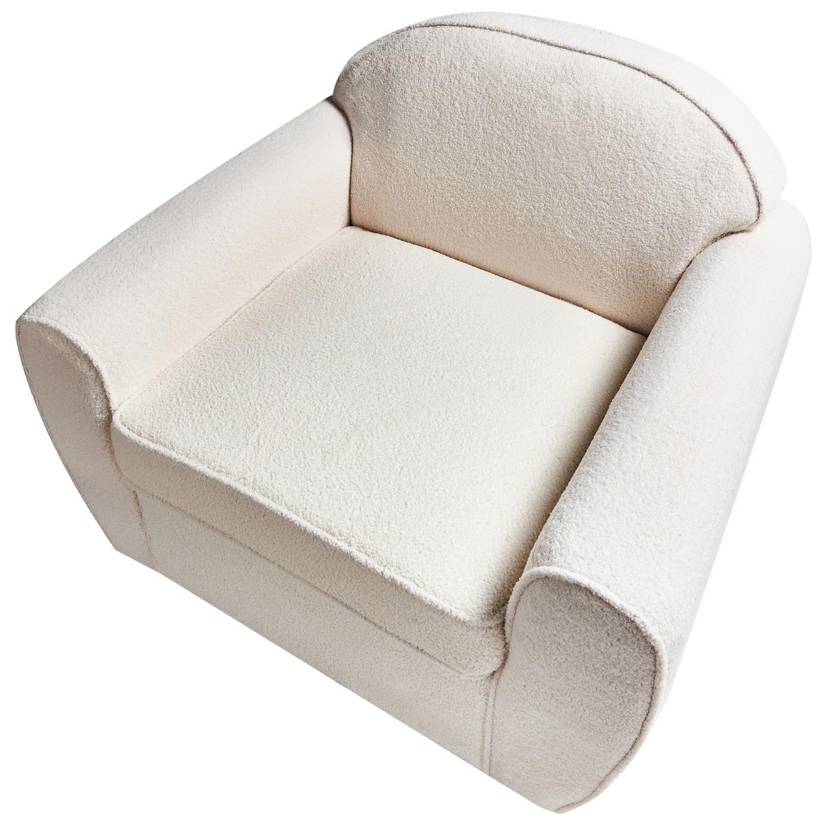 SESSEL Hellbeige Ellede - Beige, Textil (93/73/90cm) - Beliani