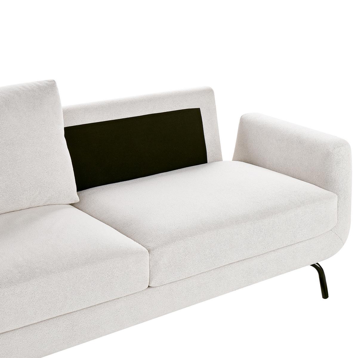 3-SITZER-SOFA Stoff Cremeweiß Vesala - Creme, Textil (185/71/77cm) - Beliani