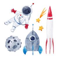 WANDAUFKLEBER 100x168cm - Astronautenrakete Weltraum - Multicolor, Kunststoff (100/168/0.1cm) - Wallfluent