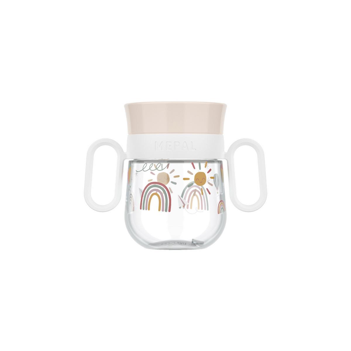 360° TRINKLERNBECHER Mio (2025) Sunshine & Rainbow 200 ml - Beige, Kunststoff (0.2L) - Mepal
