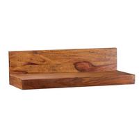 WANDREGAL MUMBAI Massivholz Hängend Landhausstil, Dunkelbraun 60x23x17 cm - Braun, Holz (60/17/23cm) - KADIMA DESIGN