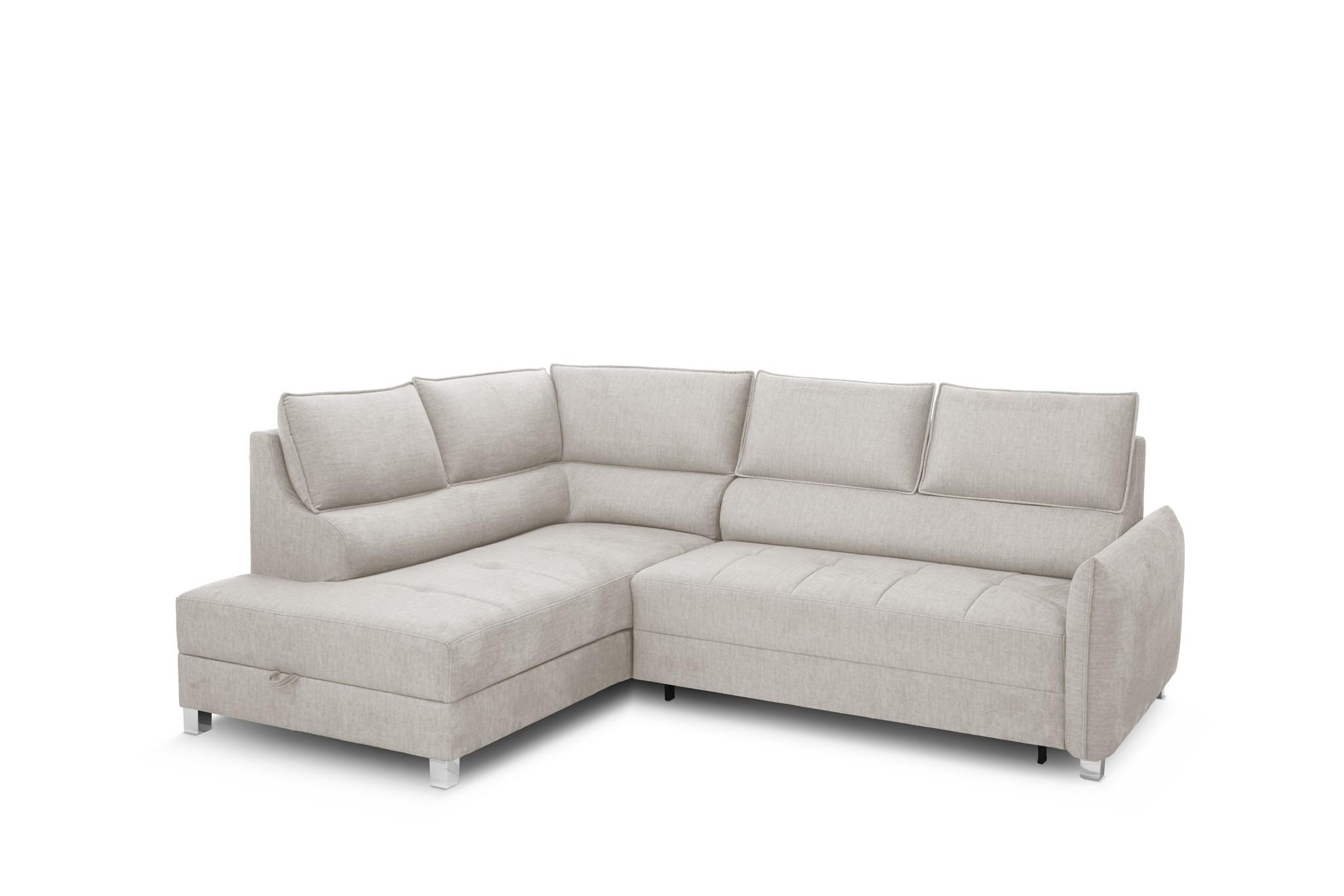 ECKSOFA Marno In Chill Me - Creme, Holzwerkstoff/Textil (200/260cm) - Fun Möbel