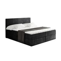 BOXBETT mit Matratze H3 und Lattenrost - VEXA - 180x200 - Schwarz Casablanca - Schwarz, Holzwerkstoff/Kunststoff (180/200cm) - ALTDECOR