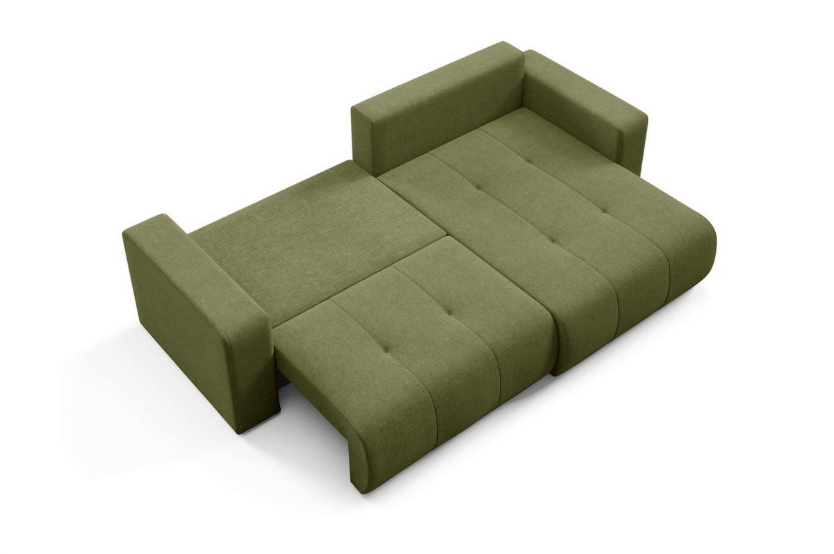 ECKSOFA Augusto - Grün, Holzwerkstoff/Textil (244/149cm) - Fun Möbel