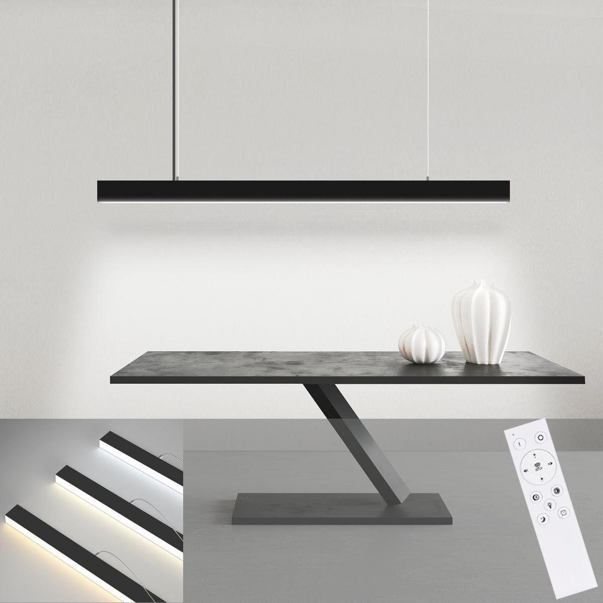 LED-PENDELLEUCHTE Marenwynne 107/7/150 cm - Schwarz, Metall (107/7/150cm) - ZMH